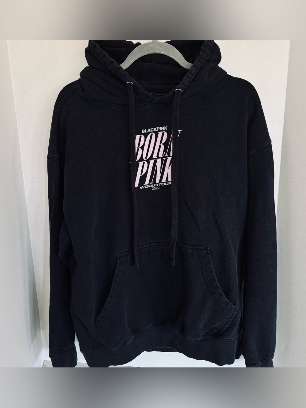 BLACKPINK Born Pink Tour Hoodie - Black with Pink Logo
